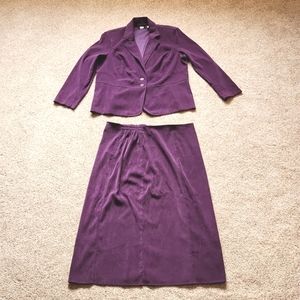 Studio 1940 Purple Skirt Suit Set